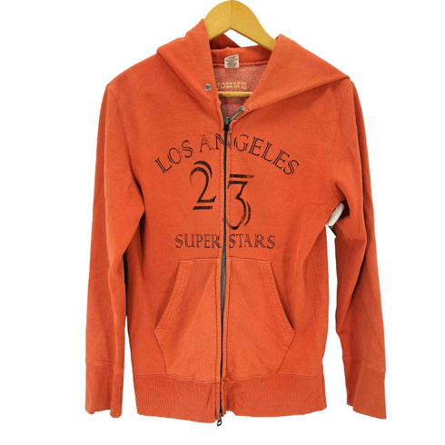 ラッセルアスレチック RUSSELL ATHLETIC 70s USA製 金タグ プリント ダブルジップ パーカー 復刻 メンズ M