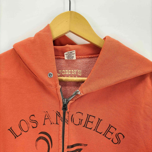 ラッセルアスレチック RUSSELL ATHLETIC 70s USA製 金タグ プリント ダブルジップ パーカー 復刻 メンズ M