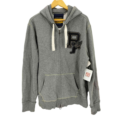 ラグビーラルフローレン Rugby Ralph Lauren 裏起毛 フード裏 サーマル ロゴ ダブルジップ パーカー メンズ