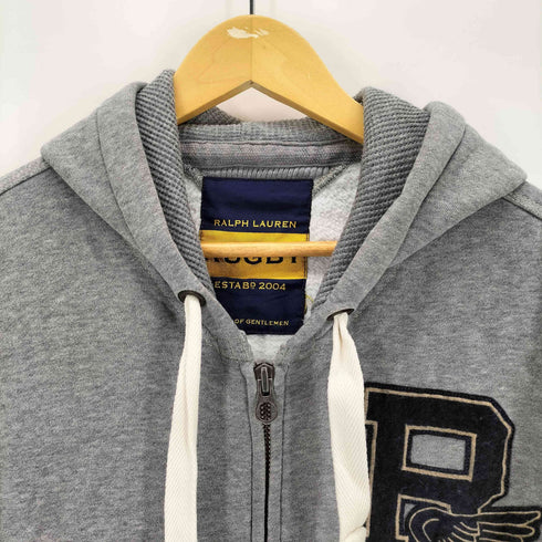 ラグビーラルフローレン Rugby Ralph Lauren 裏起毛 フード裏 サーマル ロゴ ダブルジップ パーカー メンズ
