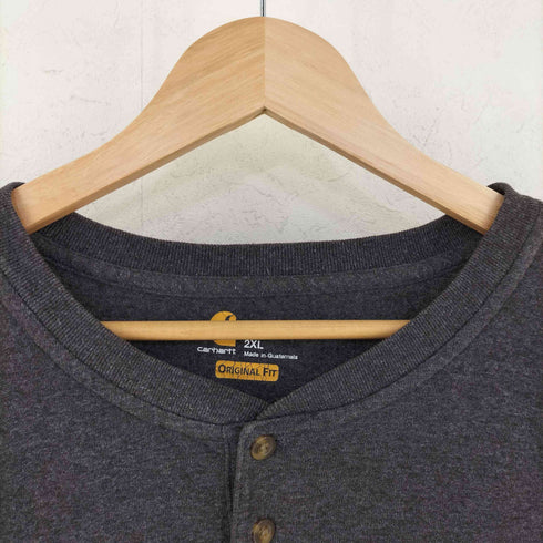 カーハート Carhartt 半袖 コットン ポリ ポケット ヘンリーネック Tシャツ メンズ 2XL