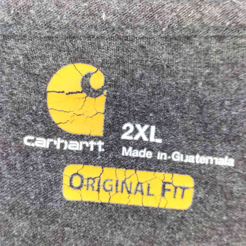 カーハート Carhartt 半袖 コットン ポリ ポケット ヘンリーネック Tシャツ メンズ 2XL