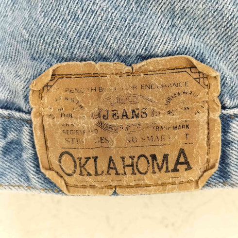 Oklahoma オクラホマ ワッペン デニム ジャケット メンズ