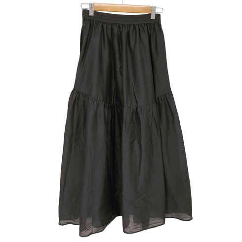 ユナイテッドアローズグリーンレーベルリラクシング UNITED ARROWS green label relaxing シアーラウンド切替ギャザースカート レディース JPN:36