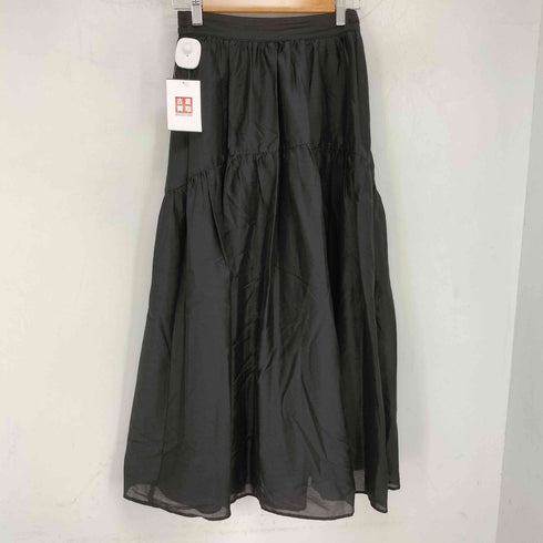 ユナイテッドアローズグリーンレーベルリラクシング UNITED ARROWS green label relaxing シアーラウンド切替ギャザースカート レディース JPN:36