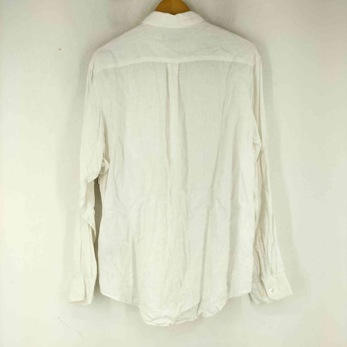 バナナリパブリック BANANA REPUBLIC 90-00s 黒タグ リネン 長袖シャツ レディース import:M