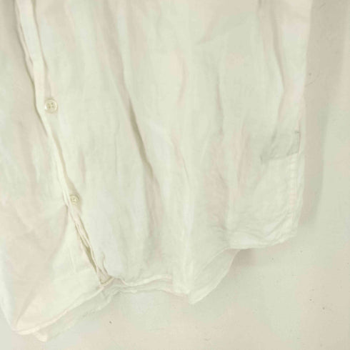バナナリパブリック BANANA REPUBLIC 90-00s 黒タグ リネン 長袖シャツ レディース import:M