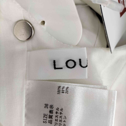 ルーニィ LOUNIE ペプラム フレア ノースリーブ ブラウス レディース JPN:36
