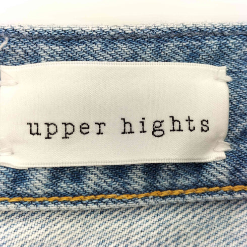 アッパーハイツ upper hights THE CLARA FEATHER MID BLUE イージー ストレートデニムパンツ レディース 27