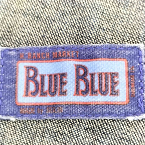 ブルーブルー BLUE BLUE エプロン付き ダブルニーオーバーオール メンズ 3