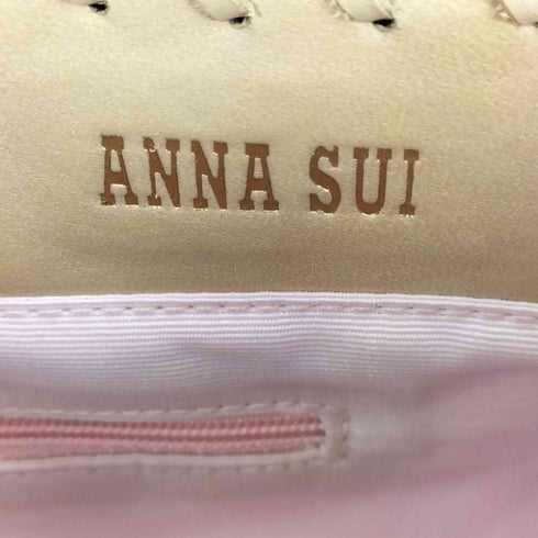 アナスイ ANNA SUI 蝶 チャーム スパンコール ファー ハンドバッグ Y2K レディース