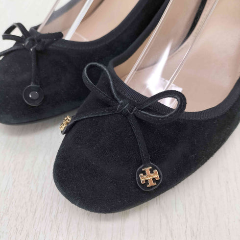 トリーバーチ TORY BURCH リボン スウェード ヒール パンプス レディース US:7