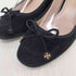 トリーバーチ TORY BURCH リボン スウェード ヒール パンプス レディース US:7