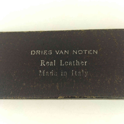 ドリスヴァンノッテン DRIES VAN NOTEN イタリア製 リアルレザーベルト メンズ