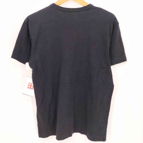 プレイコムデギャルソン PLAY COMME des GARCONS T-SHIRT WITH DOUBLE HEART BLACK ダブルハートワッペン 半袖 Tシャツ メンズ JPN:M