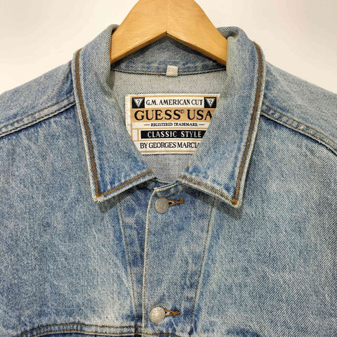 ゲス GUESS 90s USA製 4th型 デニム トラッカージャケット メンズ JPN:L