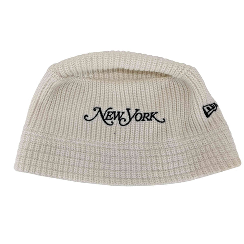 ニューエラ NEW ERA KNIT BUCKET NEWYORK MAGAZINE 刺繍 ニット バケットハット メンズ MEDIUM/LARGE