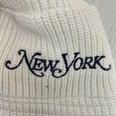 ニューエラ NEW ERA KNIT BUCKET NEWYORK MAGAZINE 刺繍 ニット バケットハット メンズ MEDIUM/LARGE