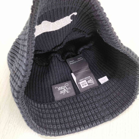 ニューエラ NEW ERA KNIT BUCKET NEWYORK MAGAZINE 刺繍 ニット バケットハット メンズ MEDIUM/LARGE