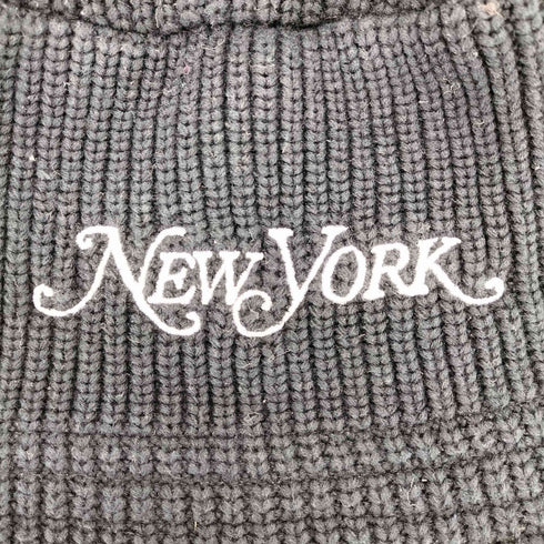 ニューエラ NEW ERA KNIT BUCKET NEWYORK MAGAZINE 刺繍 ニット バケットハット メンズ MEDIUM/LARGE