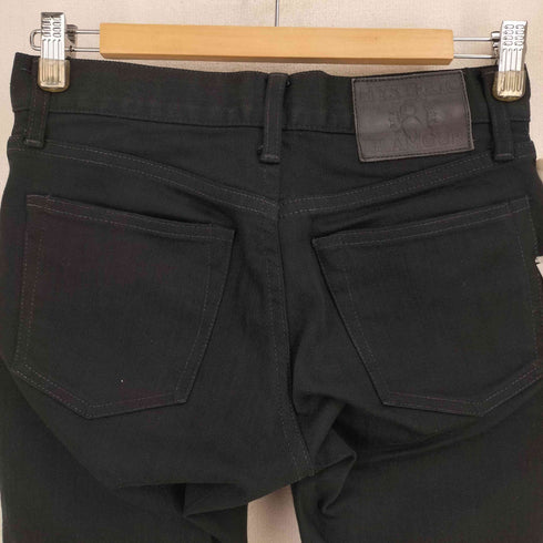 ヒステリックグラマー HYSTERIC GLAMOUR ピラミッドスタッズ ブラックSデニムスリムパンツ レディース 28