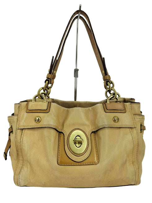 コーチ COACH メタリック ゴールド ターンロック トートバッグ レディース