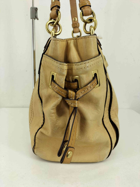 コーチ COACH メタリック ゴールド ターンロック トートバッグ レディース