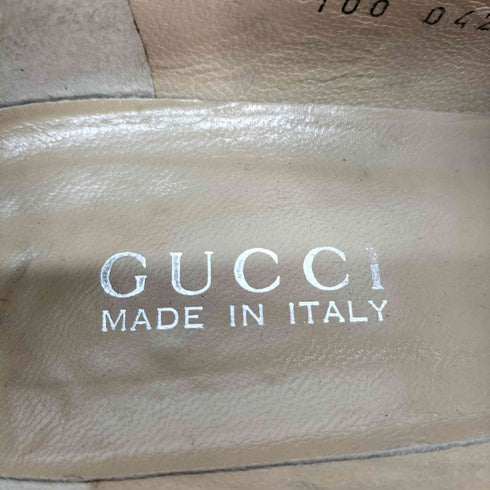 グッチ GUCCI レザー ホースビット ローファー レディース EUR:35