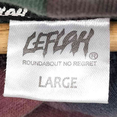 レフラー Leflah ロゴ 刺繍 タイダイ プルオーバー パーカー フーディー メンズ JPN:L