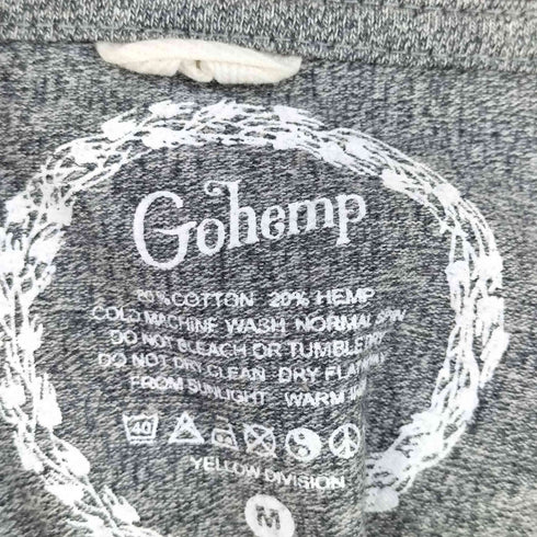 ゴーヘンプ GOHEMP コットン ヘンプ 半袖 カットソー メンズ M