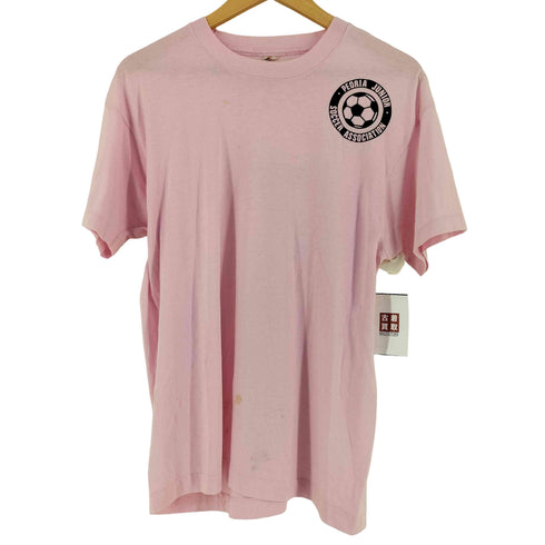 スクリーンスターズ SCREEN STARS 80-90s USA製 コットン ポリ ジュニア サッカーチーム 半袖 プリント Tシャツ メンズ XL