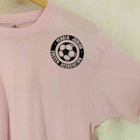 スクリーンスターズ SCREEN STARS 80-90s USA製 コットン ポリ ジュニア サッカーチーム 半袖 プリント Tシャツ メンズ XL