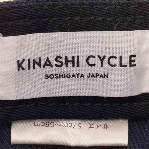 キナシサイクル 木梨サイクル KINASHI CYCLE サインロゴ入り スナップバックキャップ メンズ 57~59cm