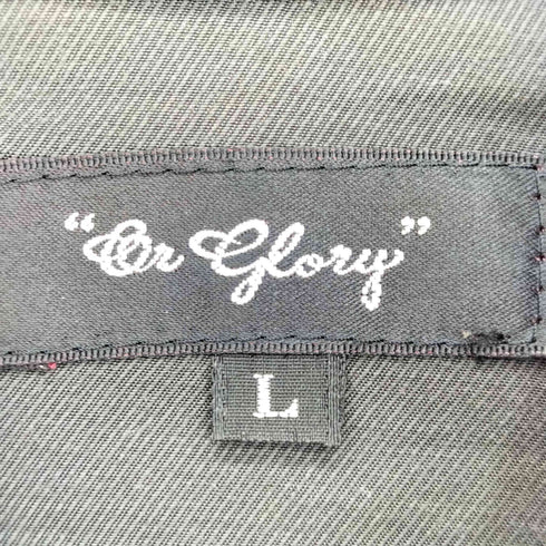 オアグローリー OR GLORY ストライプ チンスト ネルシャツ メンズ import:L
