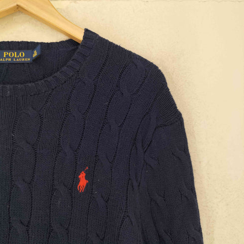 ポロラルフローレン POLO RALPH LAUREN ポニー刺繍 ケーブルニット メンズ XS