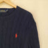 ポロラルフローレン POLO RALPH LAUREN ポニー刺繍 ケーブルニット メンズ XS