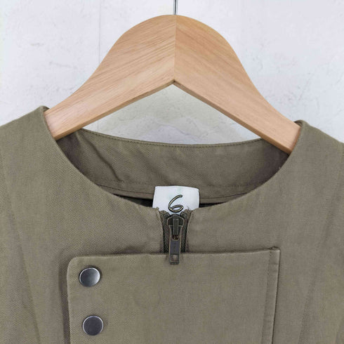 ロクビューティーアンドユースユナイテッドアローズ 6 BEAUTY & YOUTH UNITED ARROWS MILITARY ONE PIECE コットン デザイン ミリタリー ワンピース レディース 36
