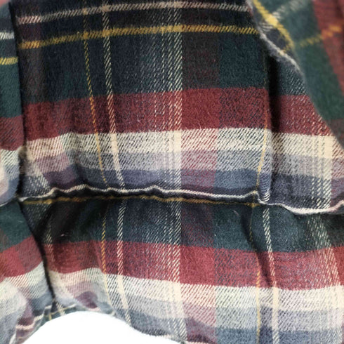 ポロカントリーラルフローレン POLO COUNTRY RALPH LAUREN 90s 裏地チェック レザー切替 ダウンジャケット メンズ M