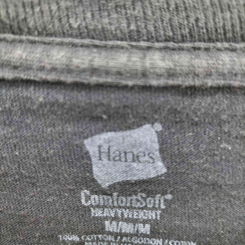 HANESボディ COMFORT SOFT メタルバンド プリント S/S Tシャツ メンズ import:M