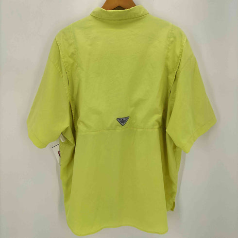 コロンビア Columbia PFG ワンポイントロゴ マルチポケット ナイロン 半袖 フィッシング シャツ メンズ