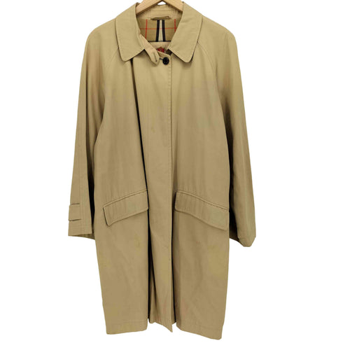 バーバリープローサムコレクション BURBERRY PRORSUM COLLECTION 80-90S 紺タグ キュプラ混 裏地ノバチェック ステンカラーコート レディース