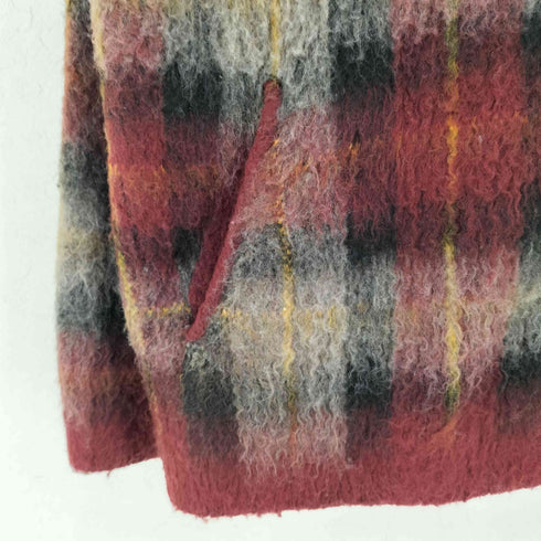 グラム glamb Check Knit Hoodie チェックニットフーディー ジャケット メンズ M