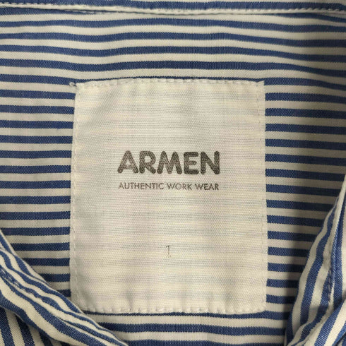 アーメン ARMEN ストライプ 長袖シャツワンピース レディース JPN:1