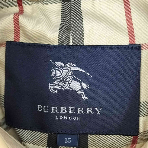 バーバリーロンドン BURBERRY LONDON 裏地ノバチェック 比翼 ステンカラーコート メンズ 15ABR