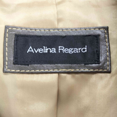 Avelina Regard 豚レザー ステッチデザイン ハーフコート レディース バズト 96 ヒップ 103 身長 158