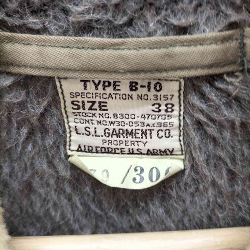 バズリクソンズ BUZZ RICKSONS L.S.L GARMENT CO/ L.S.Lガーメント社 / 実名復刻 / B-10 / 白襟 白ボア メンズ US:38