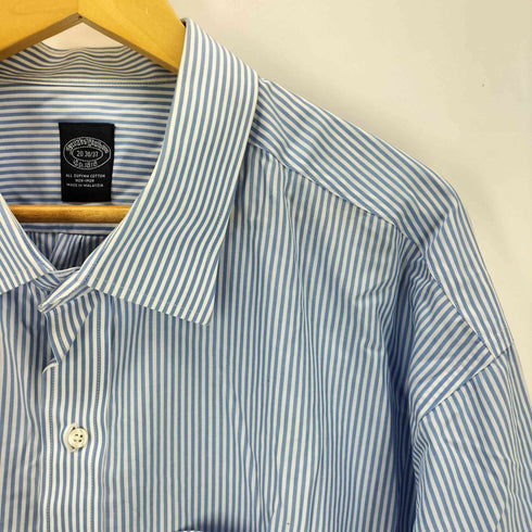 ブルックスブラザーズ BROOKS BROTHERS スーピマコットン ストライプ 長袖 ポケットシャツ メンズ 20 36/37