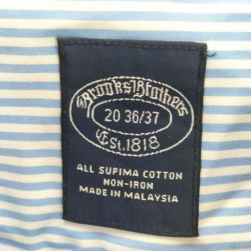 ブルックスブラザーズ BROOKS BROTHERS スーピマコットン ストライプ 長袖 ポケットシャツ メンズ 20 36/37