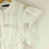 ザラ ZARA レースフリルブラウス レディース import:M