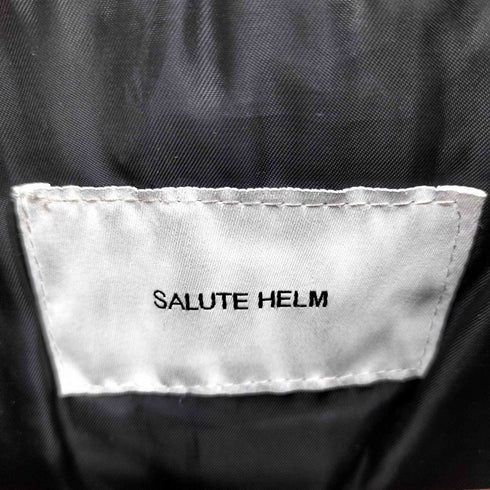 SALUTE HELM 羊革 レザー MA-1 フライトジャケット ダウンライニング メンズ EUR:50